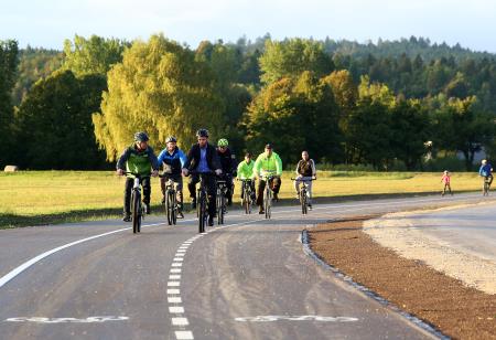 Otvoritev hodnika in kolesarske steze Cerknica  Dolenje Jezero 48 FOTO LJUBO VUKELIČ